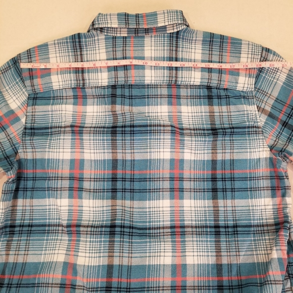Patagonia Fjord Flannel Size L / Large Men’s Long Sleeve Blue Plaid Button Up - Picture 6 of 8